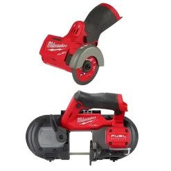 Milwaukee M12 FUEL 2-1/2" Compact Band Saw & 3" Compact Cut Off Bare Tool Bundle