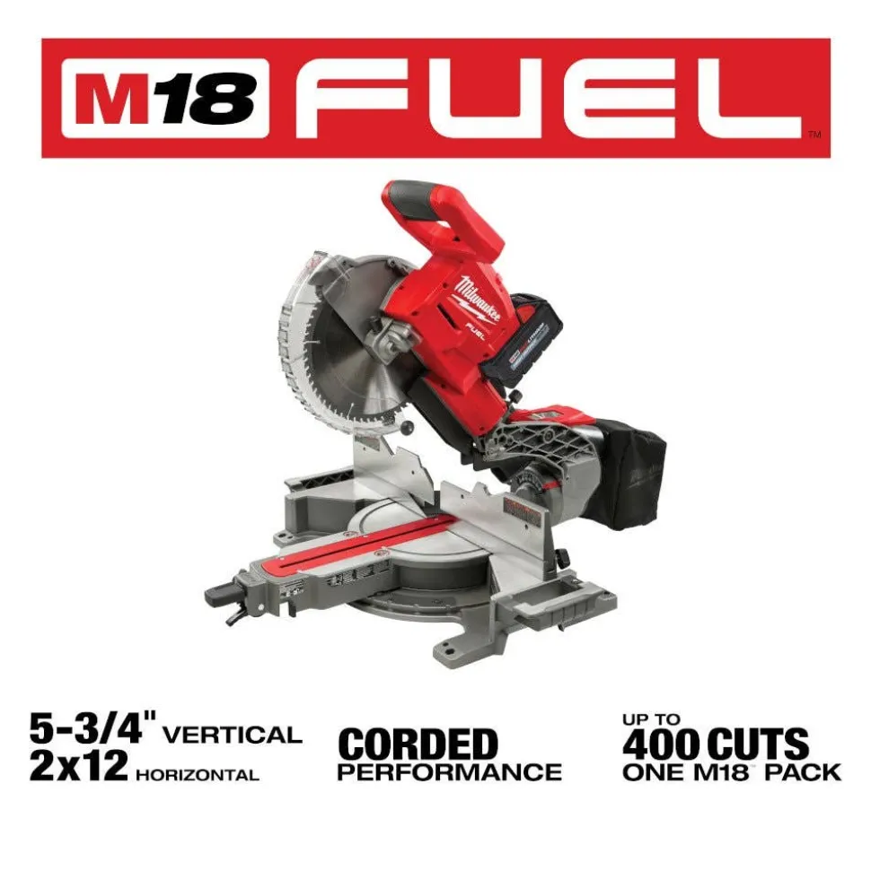 Milwaukee M18 FUEL 10" Dual Bevel Sliding Compound Miter Saw 2734-21