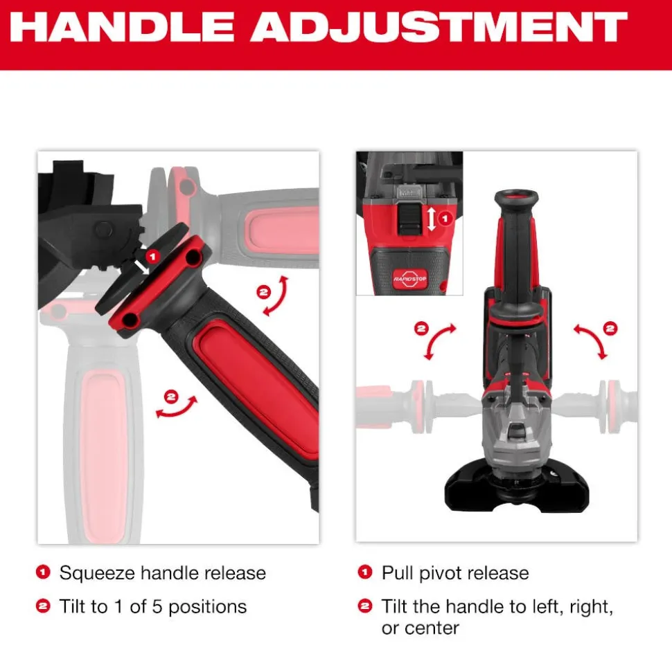 Milwaukee M18 FUEL 5" Dual-Trigger Angle Grinder Brake Paddle (Bare Tool) 2986-20