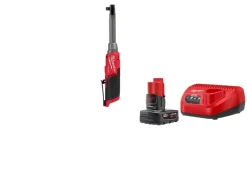 Milwaukee M12 FUEL 3/8" Extended Reach High Speed Ratchet ONE BATTERY M12 REDLITHIUM XC4.0 Kit 2569-20 & 48-59-2440