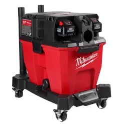 Milwaukee M18 FUEL 9 Gallon Dual-Battery Wet/Dry Vacuum Kit & Large Wet/Dry Vacuum HEPA Filter & (5) 9 Gallon Fleece Dust Bags 0920-22HD & 49-90-1977 & 49-90-1989