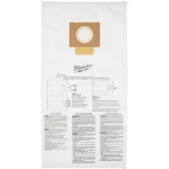 Milwaukee M18 FUEL 9 Gallon Dual-Battery Wet/Dry Vacuum Kit & Large Wet/Dry Vacuum HEPA Filter & (5) 9 Gallon Fleece Dust Bags 0920-22HD & 49-90-1977 & 49-90-1989