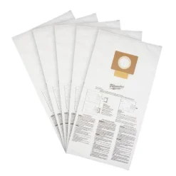 Milwaukee M18 FUEL 9 Gallon Dual-Battery Wet/Dry Vacuum Kit & Large Wet/Dry Vacuum HEPA Filter & (5) 9 Gallon Fleece Dust Bags 0920-22HD & 49-90-1977 & 49-90-1989