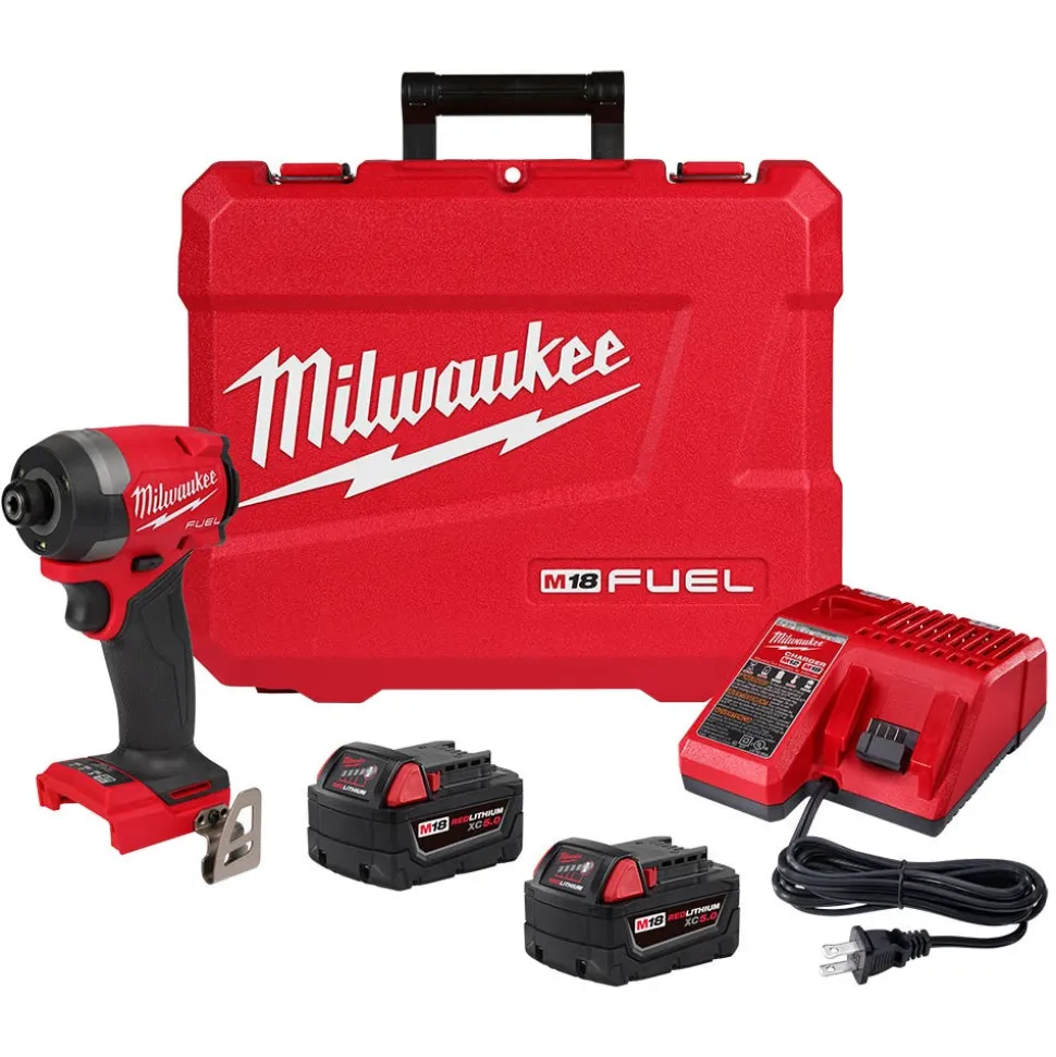 Milwaukee M18 FUEL 1/4" Hex Impact Driver Kit 2953-22