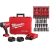 Milwaukee M18 FUEL 1/2" High Torque Impact Wrench Friction Ring Kit + 31pc. Impact Duty Metric/SAE PACKOUT Deep Socket Set Bundle KIT-2967-22-49-66-6806