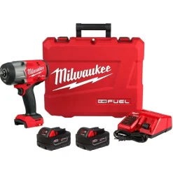 Milwaukee M18 FUEL 1/2" High Torque Impact Wrench Friction Ring Kit + 31pc. Impact Duty Metric/SAE PACKOUT Deep Socket Set Bundle KIT-2967-22-49-66-6806