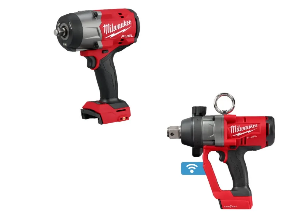 Milwaukee M18 FUEL 1" High Torque Impact Wrench w/ ONE-KEY & M18 FUEL 1/2" High Torque Impact Wrench w/ Friction Ring - TOOL ONLY 2967-20 & 2867-20