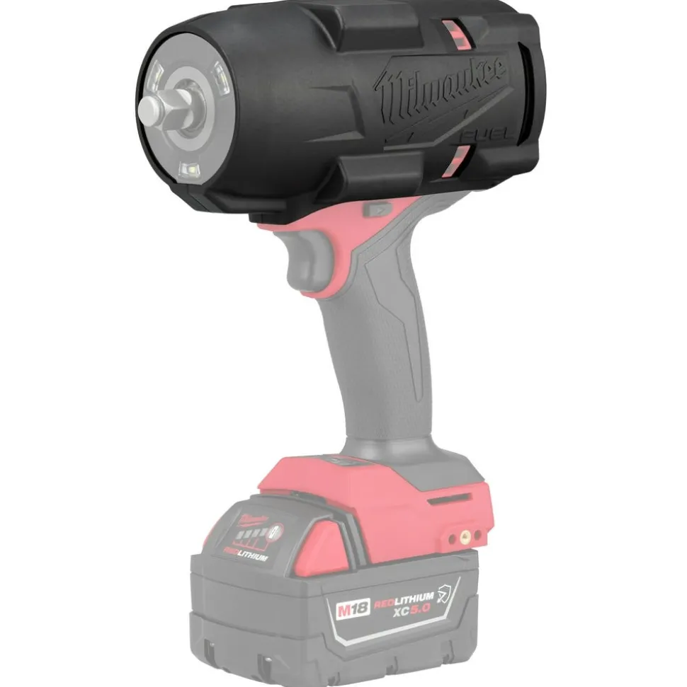 Milwaukee M18 FUEL 1/2" High Torque Impact Wrench w/ Friction Ring Protective Boot 49-16-2967