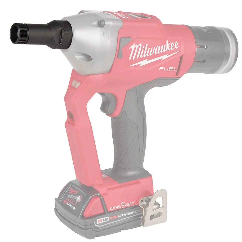 Milwaukee M18 FUEL 1/4" Lockbolt Tool w/ ONE-KEY Hucktainer Fastener Adapter 49-16-2661HT