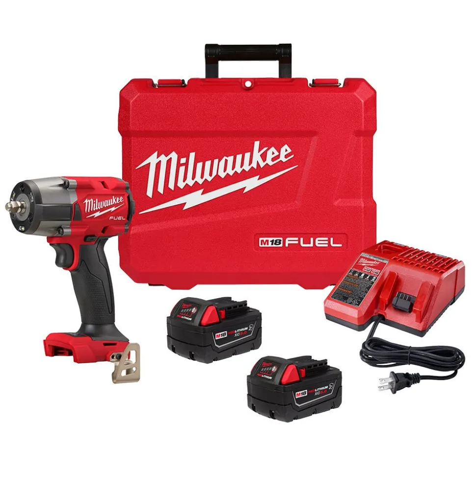 Milwaukee M18 FUEL 3/8'' Mid-Torque Impact Wrench w/ Friction Ring Kit 2960-22R