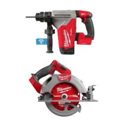 Milwaukee M18 FUEL 1-1/8" ONE-KEY SDS Plus Rotary Hammer & 7-1/4" Circular Saw Bare Tool Bundle