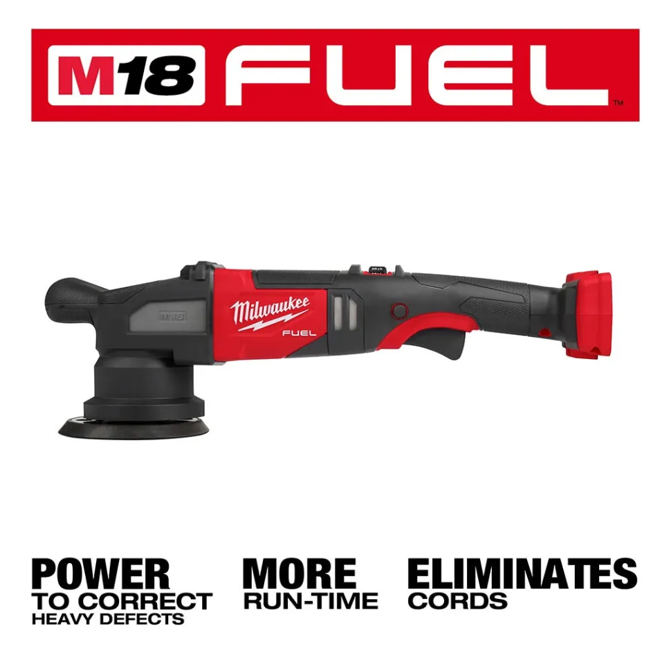 Milwaukee M18 FUEL 5" Pad 15mm Random Orbital Polisher (Bare Tool) 2684-20