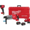 Milwaukee M18 FUEL 1-1/4" SDS Plus D-Handle Rotary Hammer Kit w/ ONE-KEY & M18 FUEL 1/2" Compact Impact Wrench w/ Friction Ring Bare Tool Kit 2916-22 & 2855-20
