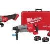 Milwaukee M18 FUEL 1-1/4" SDS Plus D-Handle Rotary Hammer Kit w/ ONE-KEY & M18 FUEL 4-1/2" / 5" Variable Speed Braking Grinder, Paddle Switch No-Lock Kit 2916-22 & 2888-20
