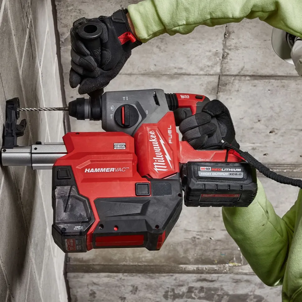 Milwaukee M18 FUEL 1" SDS Plus Rotary Hammer Dust Extractor Kit w/ ONE-KEY 2914-22DE