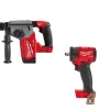 Milwaukee M18 FUEL 1" SDS Plus Rotary Hammer & M18 FUEL 1/2 " Compact Impact Wrench w/ Friction Ring Bare Tool - Tool Only 2912-20 & 2855-20