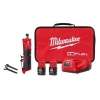 Milwaukee M12 FUEL 1/4" Straight Die Grinder (2.0Ah) Kit 2486-22