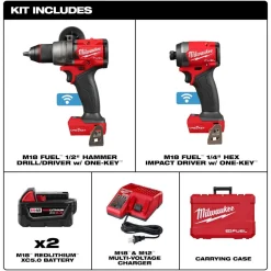 Milwaukee M18 FUEL 2-Tool Combo Kit w/ ONE-KEY 3696-22