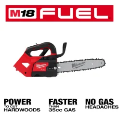 Milwaukee M18 FUEL 12" Top Handle Chainsaw (Tool-Only) 2826-20C