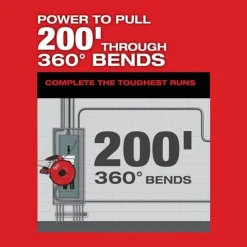 Milwaukee M18 FUEL ANGLER 100' Non Conductive Polyester Pulling Fish Tape Replacement 48-44-5195