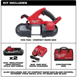 Milwaukee M18 FUEL Compact Band Saw Kit & M18 FUEL 4-1/2