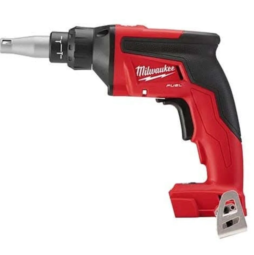Milwaukee M18 FUEL Drywall Screw Gun, 180° Handle Mud Mixer, 1/4" Hex Impact Driver & Bluetooth Speaker Bare Tool Bundle