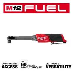 Milwaukee M12 FUEL INSIDER Extended Reach Box Ratchet 3050-21