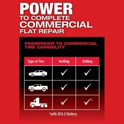 Milwaukee M12 FUEL Low Speed Tire Buffer 2409-20