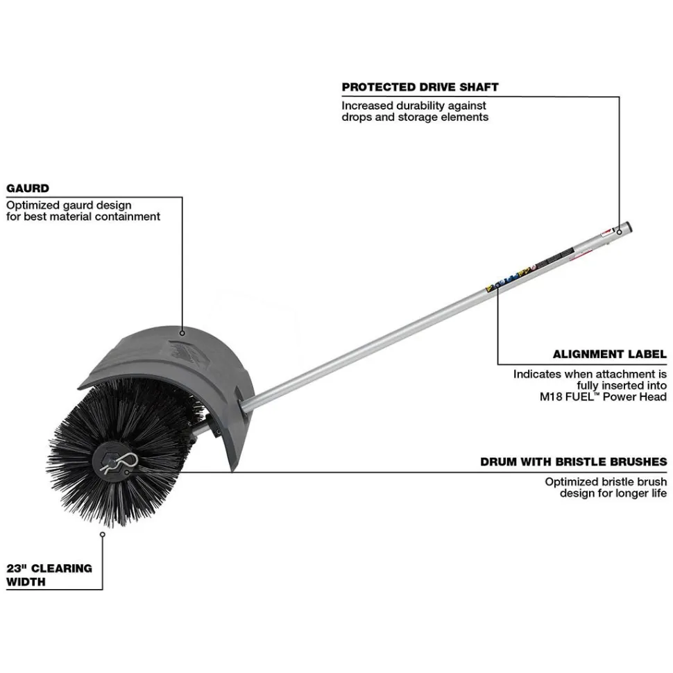 Milwaukee M18 FUEL QUIK-LOK Bristle Brush Attachment 49-16-2741