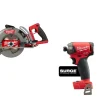 Milwaukee M18 FUEL Rear Handle 7-1/4" Circular Saw & M18 FUEL SURGE 1/4" Hex Hydraulic Driver 2830-20 & 2760-20