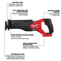 Milwaukee M18 FUEL SAWZALL Recip Saw (Bare Tool) 2821-20