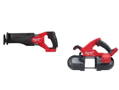 Milwaukee M18 FUEL SAWZALL Recip Saw & M18 FUEL Compact Band Sawl - Tool Only 2821-20 & 2829-20