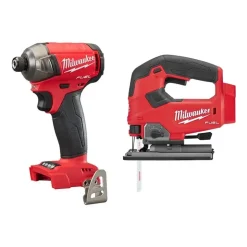 Milwaukee M18 FUEL SURGE 1/4" Hex Hydraulic Driver & D-Handle Jig Saw Bare Tool Bundle