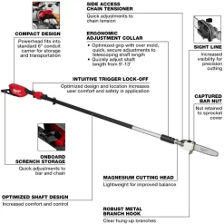 Milwaukee M18 Fuel Telescoping Pole Saw Kit 3013-21