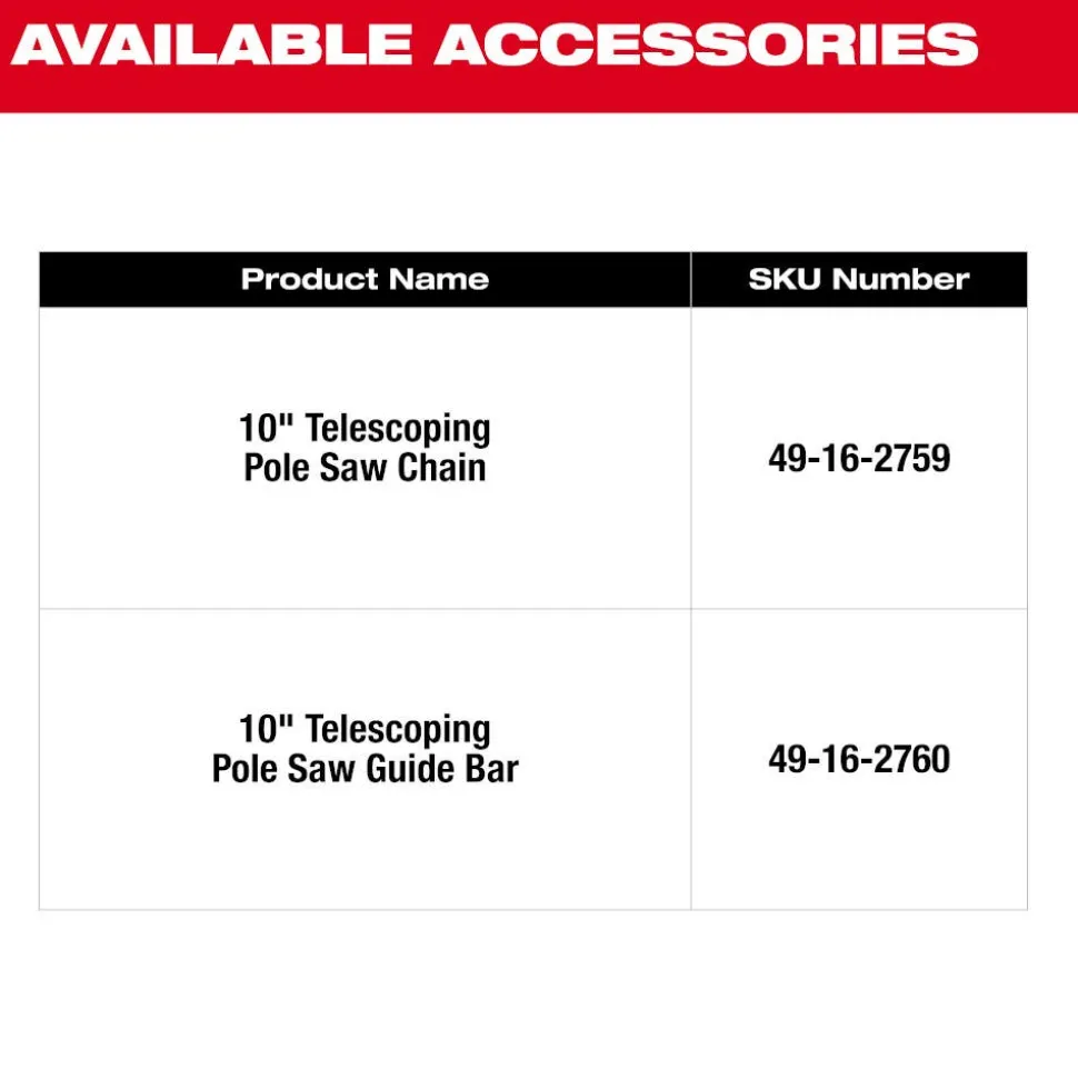 Milwaukee M18 Fuel Telescoping Pole Saw Kit 3013-21
