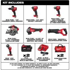 Milwaukee M18 FUEL 7-Tool Combo Kit 3697-27