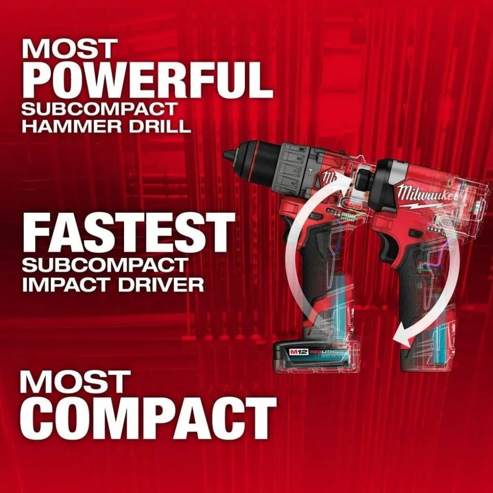 Milwaukee M12 FUEL 2-Tool Combo Kit & M12 FUEL Orbital Detail Sander