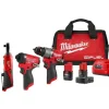 Milwaukee M12 FUEL 2-Tool Combo Kit & M12 3/8" Ratchet