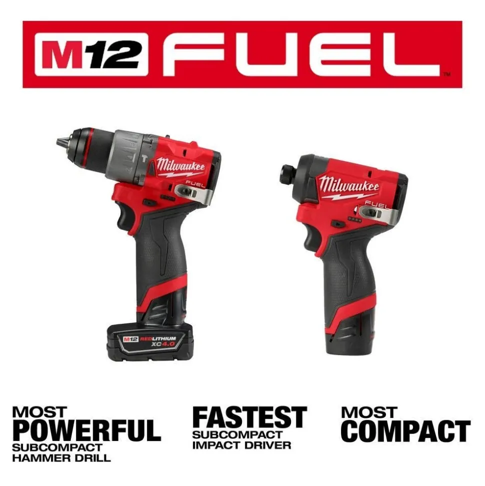 Milwaukee M12 FUEL 2-Tool Combo Kit & M12 3/8" Ratchet