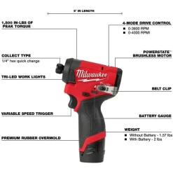Milwaukee M12 FUEL 2-Tool Combo Kit & M12 3/8