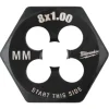 Milwaukee M8-1.00 mm 1-Inch Hex Threading Die 49-57-5345