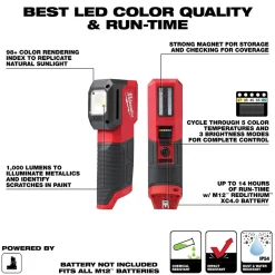Milwaukee M12 Paint and Detailing Color Match Light 1000 Lumens (Bare Tool) 2127-20