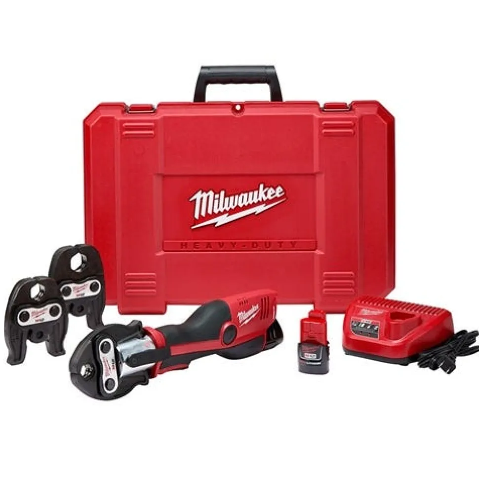 Milwaukee M12 ProPress Press Tool FORCE LOGIC 1/2" - 1" Jaws (2.0Ah) Kit 2473-22