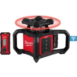 Milwaukee M18 Red Exterior Rotary Laser Level Kit w/ Receiver 3701-21