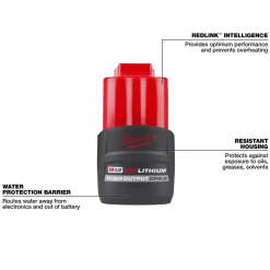 Milwaukee M12 REDLITHIUM HIGH OUTPUT CP2.5 Battery Pack 48-11-2425
