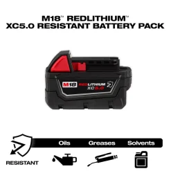 Milwaukee M18 REDLITHIUM XC5.0 Resistant Battery 48-11-1850R