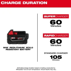 Milwaukee M18 REDLITHIUM XC5.0 Resistant Battery 48-11-1850R