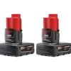 Milwaukee M12 REDLITHIUM XC Battery 2-Pack 48-11-2412