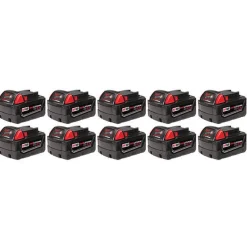 Milwaukee M18 REDLITHIUM XC5.0 Extended Capacity Battery (10 pack) 48-11-1851