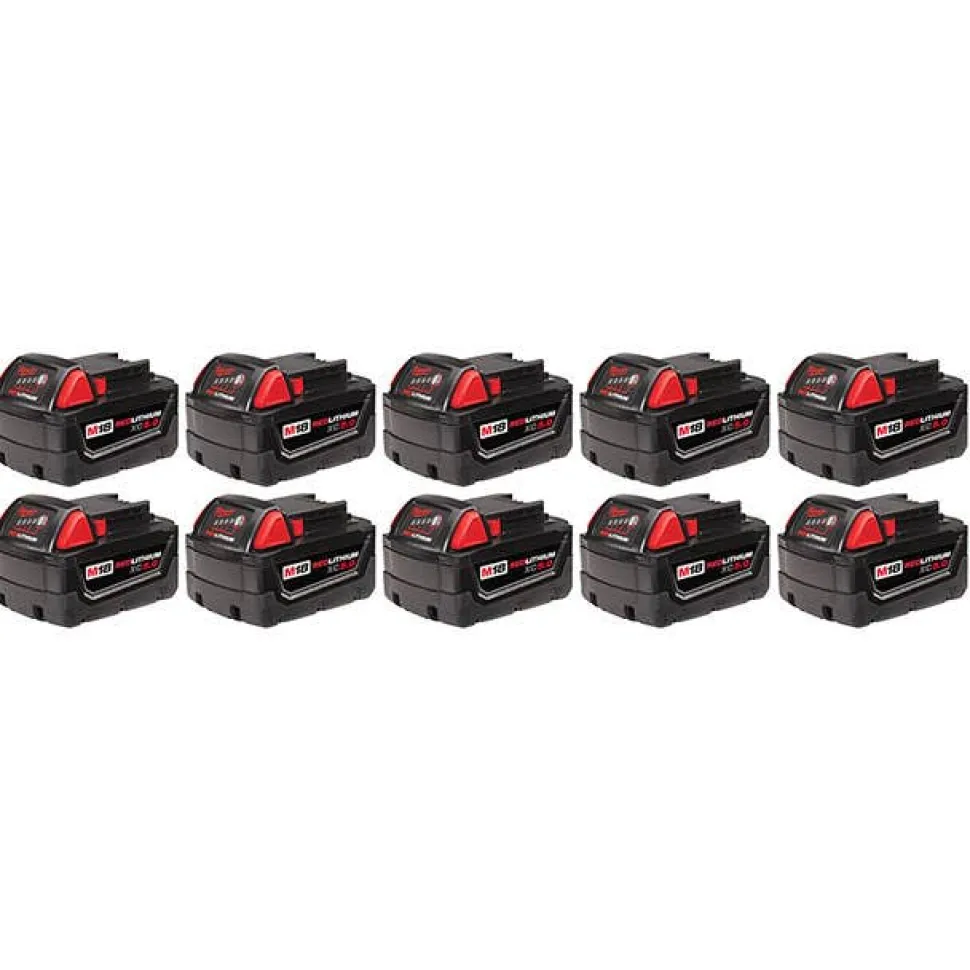 Milwaukee M18 REDLITHIUM XC5.0 Extended Capacity Battery (10 pack) 48-11-1851